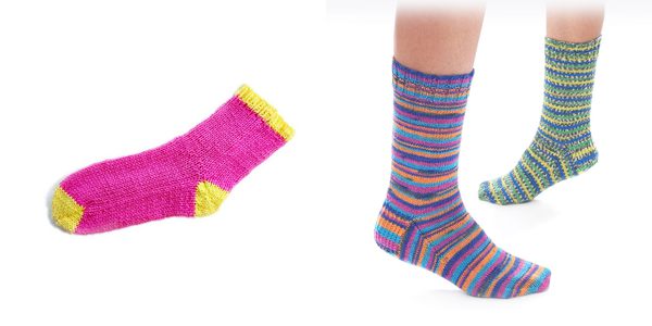 2 needle socks free pattern